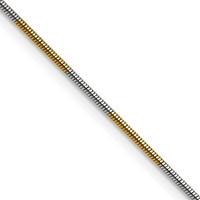 Chisel Two-tone Brass 1.00mm Snake Chain, 16" view 1