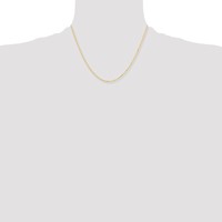 Chisel Gold-tone Brass 2.00mm Plated Ball Chain, 18" view 4