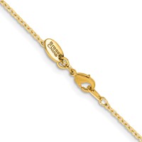 Chisel Gold-tone Brass 1.70mm Plated 16 Inch Rolo Chain view 3