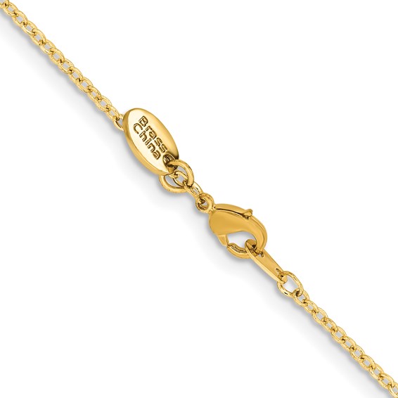 Chisel Gold-Tone Brass Rolo Chain