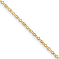 Chisel Gold-tone Brass 1.70mm Plated 16 Inch Rolo Chain view 1