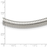 Chisel Stainless Steel Polished 8mm Necklace, 18" view 5