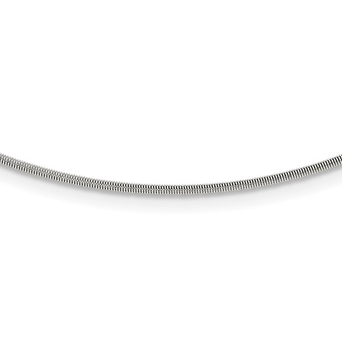 Chisel Stainless Steel Polished and Textured Necklace, 16"