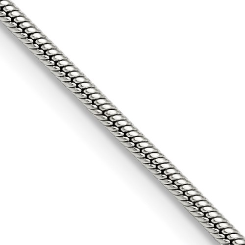 Chisel Stainless Steel Polished 2mm Snake Chain, 20"