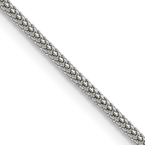 Chisel Stainless Steel Polished 2mm Bismark Chain, 18"