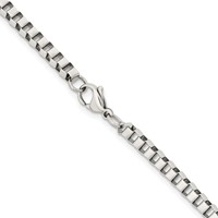Chisel Stainless Steel Polished 4mm Box Chain, 20" view 3