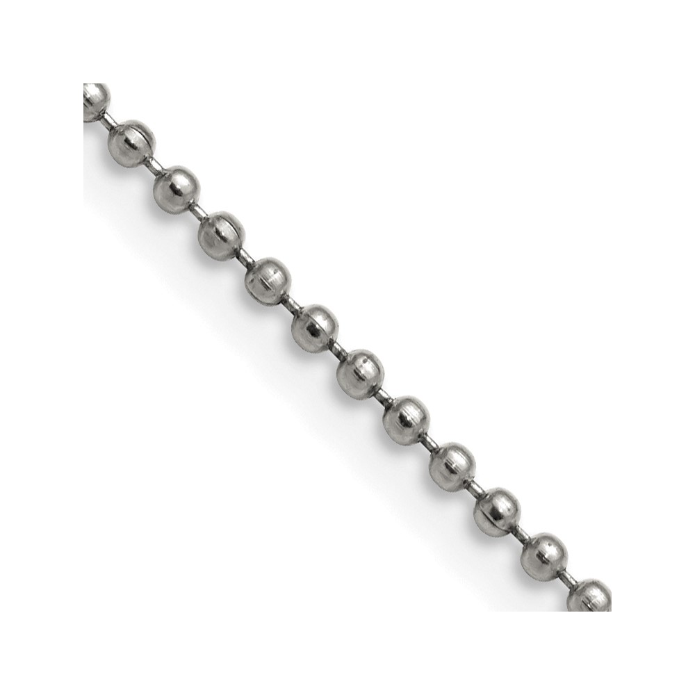 Chisel Stainless Steel Polished 2mm Ball Chain, 16"