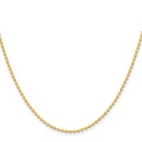 Chisel Stainless Steel Polished Yellow IP-plated 2mm Ball Chain, 18" view 2