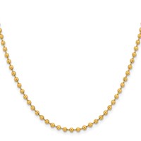 Chisel Stainless Steel Polished Yellow IP-plated 3mm Ball Chain, 18" view 2