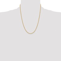 Chisel Stainless Steel Polished Yellow IP-plated 3mm Ball Chain, 22" view 4