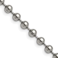 Chisel Stainless Steel Polished 5mm Ball Chain - 22in view 1