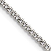 Chisel Stainless Steel Polished 3mm Curb Chain, 18" view 1