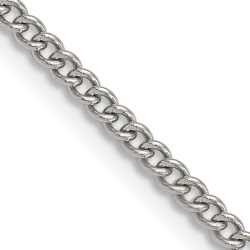 Chisel Stainless Steel Polished 3mm Curb Chain, 18"
