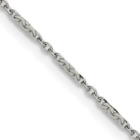 Chisel Stainless Steel Polished 1.8mm Fancy Link Chain, 18" view 1