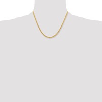 Chisel Stainless Steel Polished Yellow IP-plated 4mm Curb Chain - 18in view 4