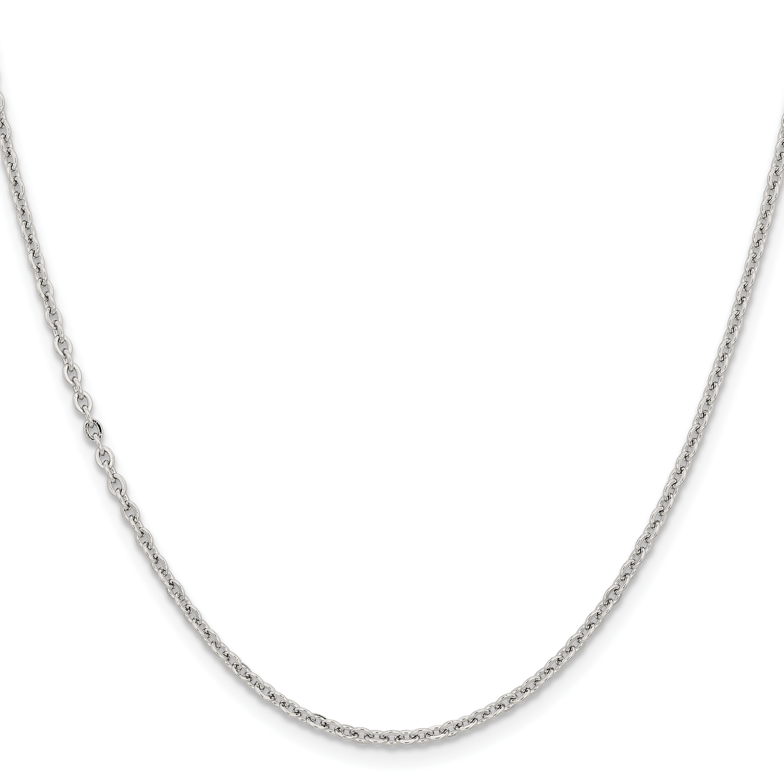 Chisel Stainless Steel Polished 2.3mm 22 inch Cable Chain SRN228 detailed image 2