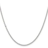 Chisel Stainless Steel Polished 2.3mm Cable Chain - 16in view 2