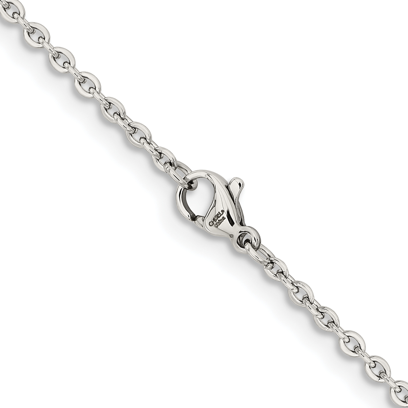 Chisel Stainless Steel Polished 2.3mm 22 inch Cable Chain SRN228 detailed image 3