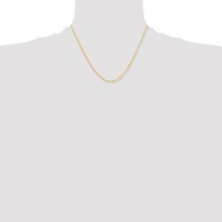 Chisel Stainless Steel Polished Yellow IP-plated 2.3mm Cable Chain, 18" view 4
