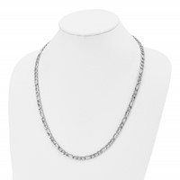 Chisel Stainless Steel Polished 6mm Figaro Chain, 24" view 5