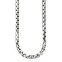 Chisel Stainless Steel Polished Fancy Rolo Chain, 24" view 3