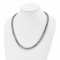 Chisel Stainless Steel Polished Fancy Rolo Chain, 24" view 4