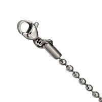 Stainless Steel Polished Two Piece Moveable Dragonfly Necklace view 2