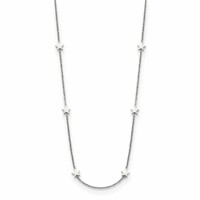 Chisel Stainless Steel Polished Stars on a Cable Chain Necklace, 35" view 1