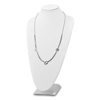 Stainless Steel Polished Star Multi Strand Necklace, 30" view 2