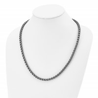 Chisel Stainless Steel Antiqued Box Chain - 24in view 4