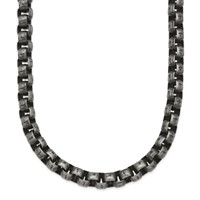 Chisel Stainless Steel Antiqued Box Chain - 24in view 1