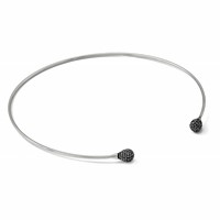 Stainless Steel Polished with Hematite Flexible Neck Wire view 4