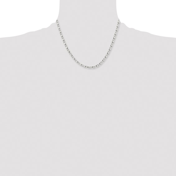 Stainless Steel Polished Fancy Link 18in Chain