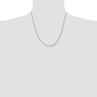 Stainless Steel Polished Fancy Link Chain, 20" view 2