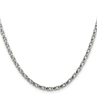 Chisel Stainless Steel Polished Fancy Link Chain, 18" view 4