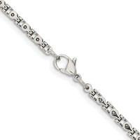 Chisel Stainless Steel Polished Fancy Link Chain, 18" view 5