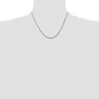 Chisel Stainless Steel Polished Fancy Link Chain, 18" view 2
