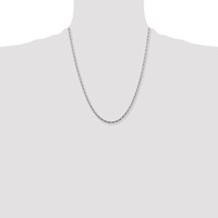 Chisel Stainless Steel Polished Fancy Link Chain, 22" view 3