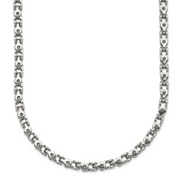 Chisel Stainless Steel Polished Fancy Link Chain, 18" view 1