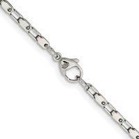 Chisel Stainless Steel Polished 18 Inch Fancy Link Chain view 3