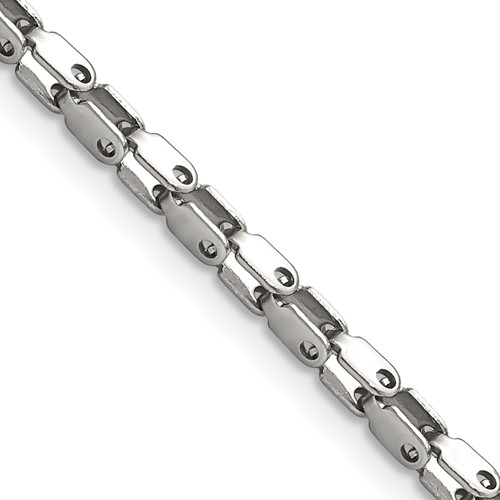 Chisel Stainless Steel Polished 18 Inch Fancy Link Chain