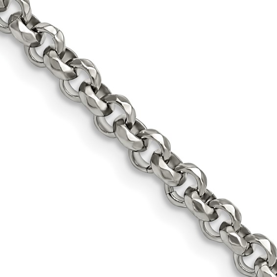 Chisel Stainless Steel Textured Rolo Chain
