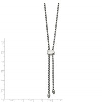 Chisel Stainless Steel Polished Adjustable Up to Box Chain Necklace, 20.5" view 3