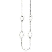 Chisel Stainless Steel Polished Fancy Link Necklace - 36in view 2