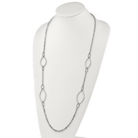 Chisel Stainless Steel Polished Fancy Link Necklace - 36in view 3