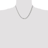 Chisel Stainless Steel Polished Fancy Link Chain, 18" view 2