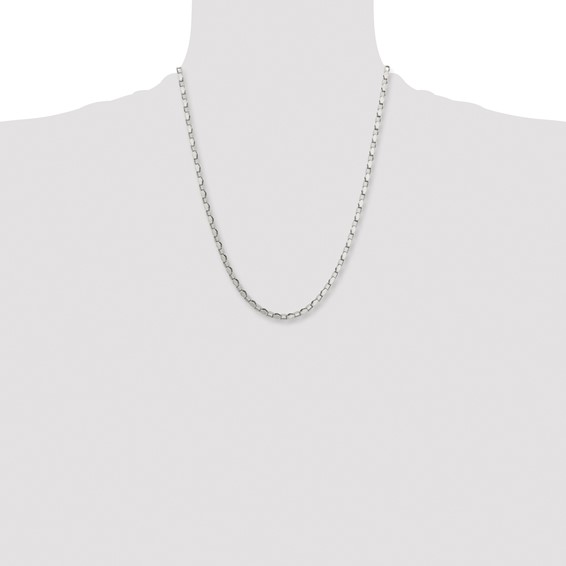 Stainless Steel Polished Fancy Link 22in Chain