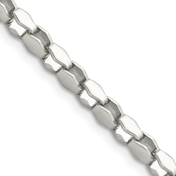Stainless Steel Polished Fancy Link 18in Chain