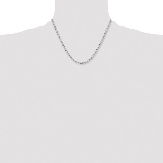 Stainless Steel Polished Fancy Link 18in Chain