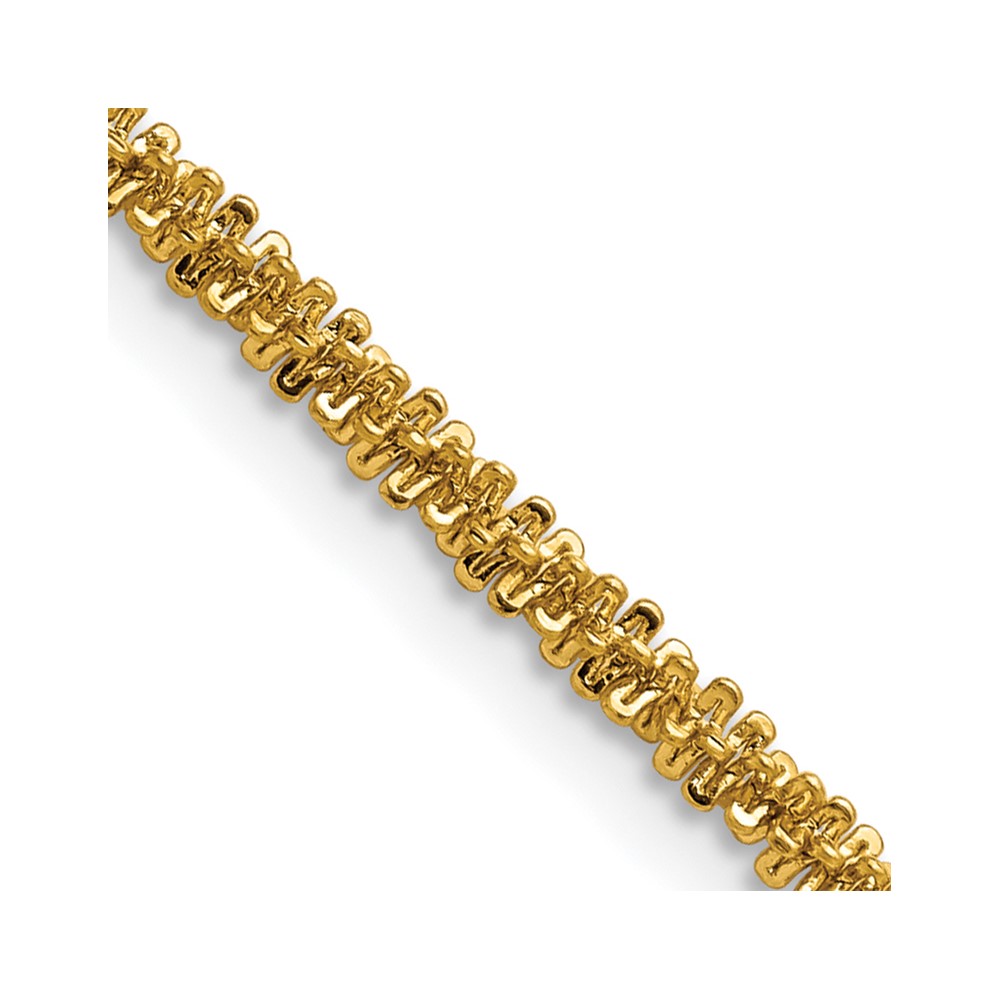 Stainless Steel Polished Yellow IP-plated 3mm Cyclone 20in Chain